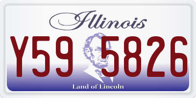 IL license plate Y595826