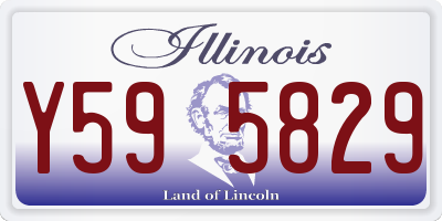 IL license plate Y595829