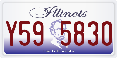 IL license plate Y595830