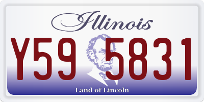 IL license plate Y595831