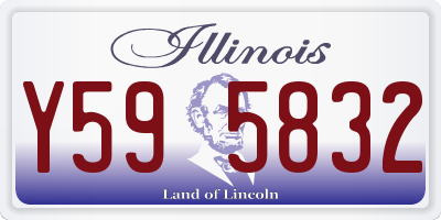 IL license plate Y595832