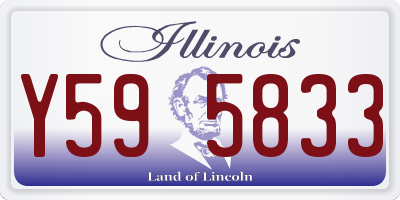 IL license plate Y595833