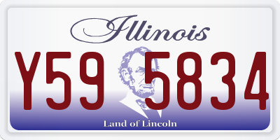 IL license plate Y595834