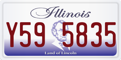 IL license plate Y595835