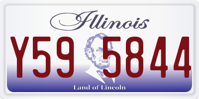 IL license plate Y595844
