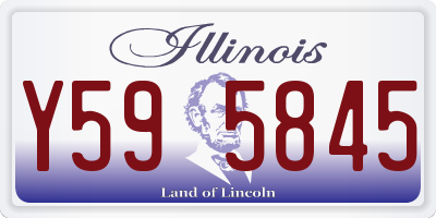 IL license plate Y595845