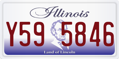 IL license plate Y595846