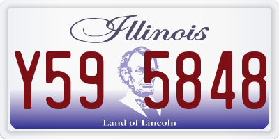 IL license plate Y595848