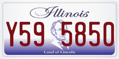 IL license plate Y595850