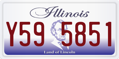 IL license plate Y595851