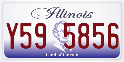 IL license plate Y595856