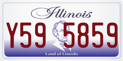 IL license plate Y595859