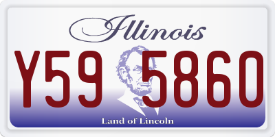 IL license plate Y595860