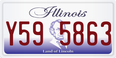 IL license plate Y595863