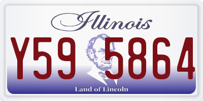 IL license plate Y595864
