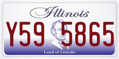 IL license plate Y595865