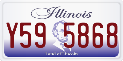 IL license plate Y595868