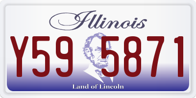 IL license plate Y595871