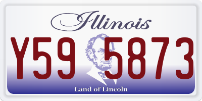 IL license plate Y595873