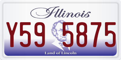 IL license plate Y595875