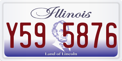 IL license plate Y595876