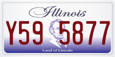 IL license plate Y595877