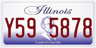 IL license plate Y595878