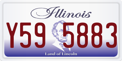 IL license plate Y595883
