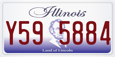 IL license plate Y595884