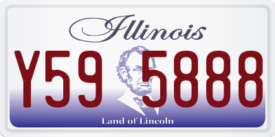 IL license plate Y595888