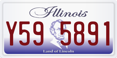 IL license plate Y595891