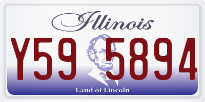 IL license plate Y595894