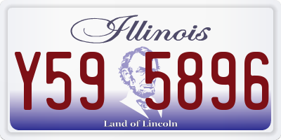 IL license plate Y595896
