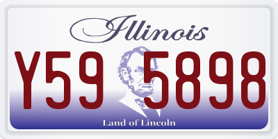 IL license plate Y595898