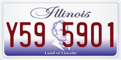 IL license plate Y595901