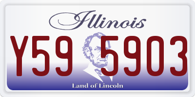 IL license plate Y595903