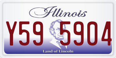 IL license plate Y595904