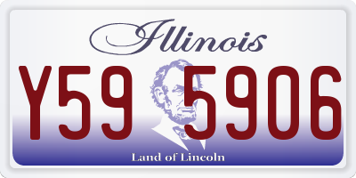 IL license plate Y595906