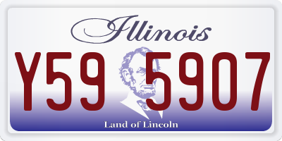 IL license plate Y595907