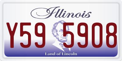 IL license plate Y595908
