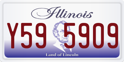 IL license plate Y595909