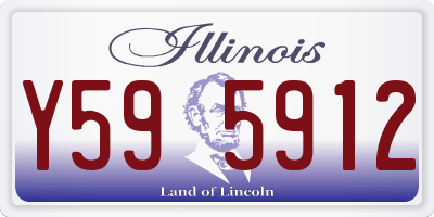 IL license plate Y595912