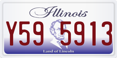 IL license plate Y595913