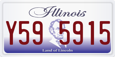 IL license plate Y595915