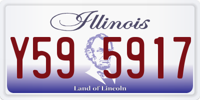 IL license plate Y595917