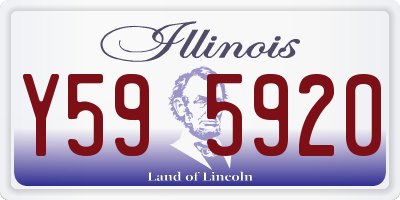 IL license plate Y595920