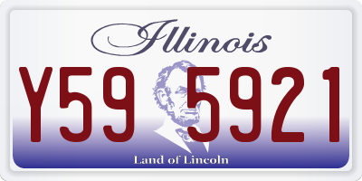 IL license plate Y595921