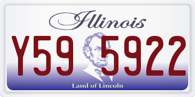 IL license plate Y595922
