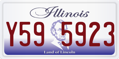 IL license plate Y595923