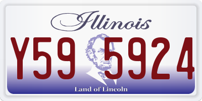 IL license plate Y595924
